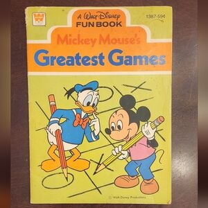 A Walt Disney FUN BOOK, Mickey Mouse' Greatest Games